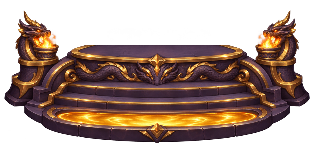 The Amber Eye dragon altar