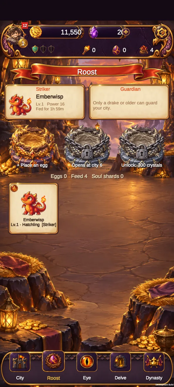 Dragon roost and hatchling management
